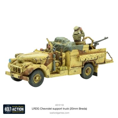 Zoom bild av 405101103 LRDG Chevrolet support truck (20mm Breda) 28mm Bolt Action Warlord Games