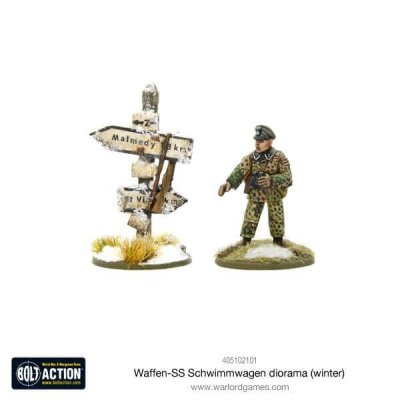 Zoom bild av 405102101 Waffen-SS Schwimmwagen diorama (winter) 28mm Bolt Action Warlord Games