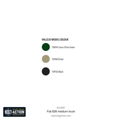 Zoom bild av Fiat 626 medium truck Paint Guide