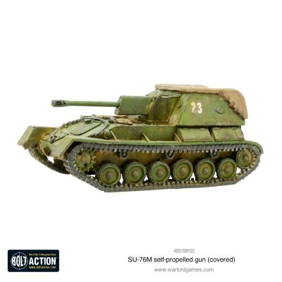 Zoom bild av SU-76M self-propelled gun (covered) 28mm Bolt Action