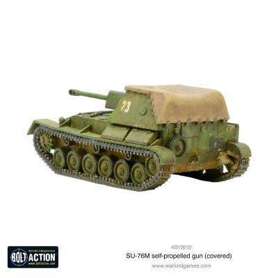 Zoom bild av SU-76M self-propelled gun (covered) 28mm