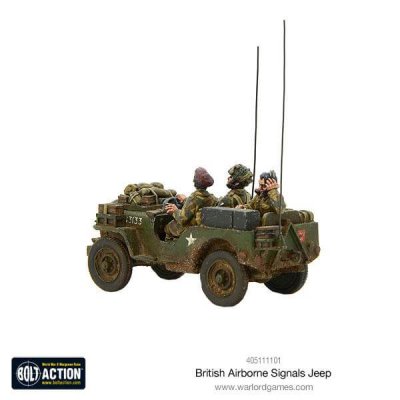 Zoom bild av British Airborne Signals Jeep 28mm Bolt Action Warlord Games
