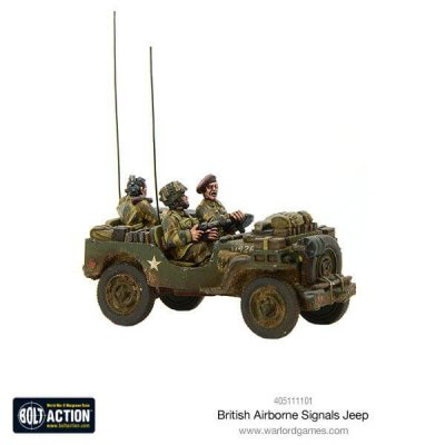 Zoom bild av British Airborne Signals Jeep 28mm Warlord Games
