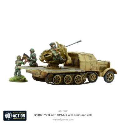 Zoom bild av Sd.Kfz 7/2 3.7cm SPAAG with armoured cab 28mm Bolt Action
