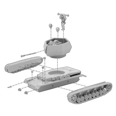 Zoom bild av German Flakpanzer IV Ostwind 28mm Warlord Games