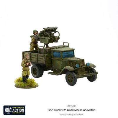 Zoom bild av GAZ Truck With Quad Maxim AA MMGs 28mm Bolt Action