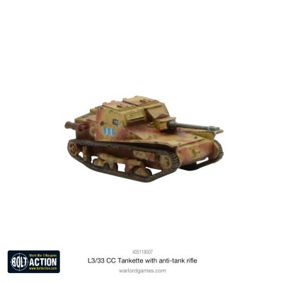 Zoom bild av L3/33 CC Tankette with anti-tank rifle