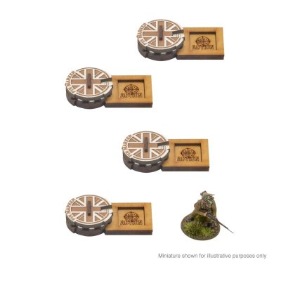 Zoom bild av Bolt Action MDF Unit Pin Markers - Great Britain
