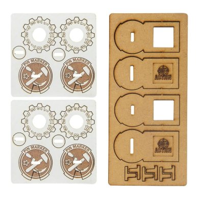 Zoom bild av 408800016 Bolt Action MDF Unit Pin Markers - Soviet Union Bolt Action Warlord Games