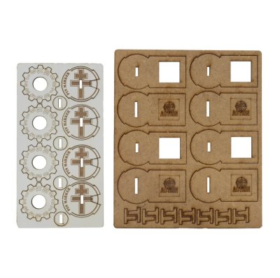 Zoom bild av 408800025 Bolt Action MDF Unit Pin Markers - Free French Warlord
