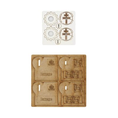 Zoom bild av 408800026 Bolt Action MDF Vehicle Pin Markers - Free French Warlord Games