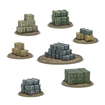 Zoom bild av Bolt Action Objective Marker Set - Crates Skytrex Warlord Games