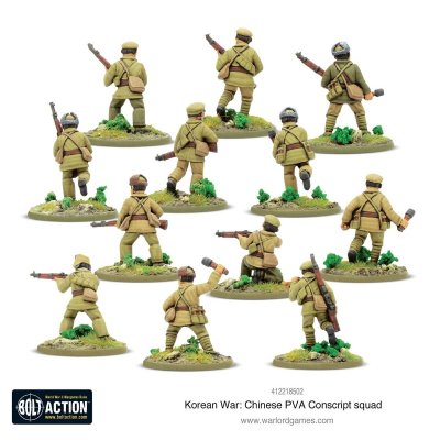 Korean War: Chinese PVA Conscript Squad 28mm