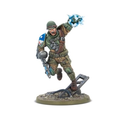 Zoom bild av 452010406 Konflikt '47 'Slammer' Samuels, The First Paragon 28mm Warlord Games