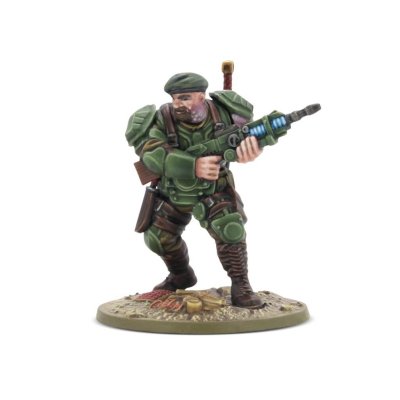 Zoom bild av 452010408 Konflikt '47 United States Captain Leo Bianchi, Special Service Force 28mm Warlord