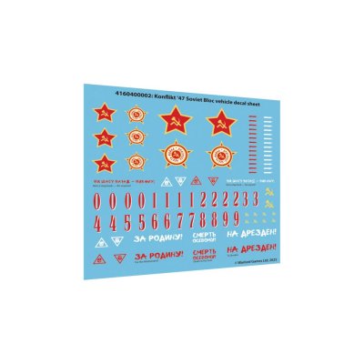 Zoom bild av Konflikt '47 Soviet Bloc vehicle decal sheet