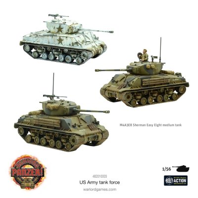 Zoom bild av M4A3E8 Sherman 'Easy Eight' medium tanks 28mm