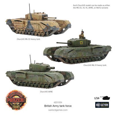 Zoom bild av Churchill infantry tanks 28mm