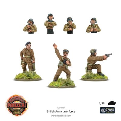 Zoom bild av British Army Mounted & Dismounted tank crew 28mm