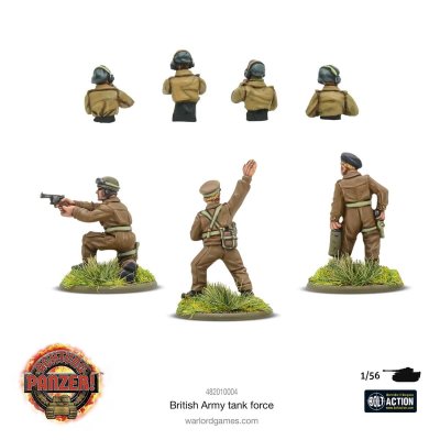 Zoom bild av British Army Mounted & Dismounted tank crew 28mm