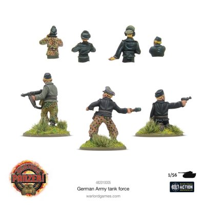 Zoom bild av German Army Mounted & Dismounted tank crew 28mm