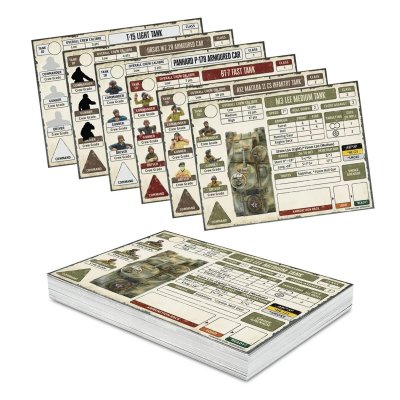 Zoom bild av 489512201 Achtung Panzer! Allies Card Pack (Iron Coffins) Warlord Games
