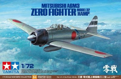 Zoom bild av Mitsubishi A6M3 Zero Fighter Model 32 (Hamp) 1/72