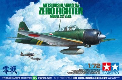 Zoom bild av Mitsubishi A6M3/3a Zero Fighter Model 22 (Zeke) 1/72