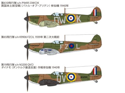 Zoom bild av Supermarine Spitfire Mk.I 1/48 Tamiya