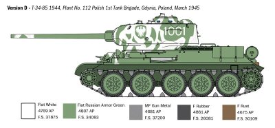 Zoom bild av 6758 T34/85 Zavod 112 -19441 1:35 Italeri