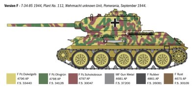 Zoom bild av 6758 T34/85 Zavod 112 -19441 1:35 Italeri