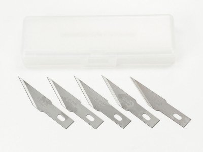 Zoom bild av 74099 Modelers Knife PRO Replacement Blade (Straight, 5pcs.) Tamiya