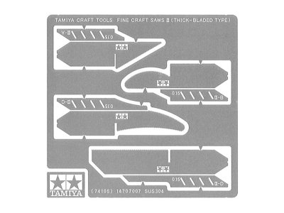 Zoom bild av 74105 Fine Craft Saw III (Thick-Bladet Type) Tamiya
