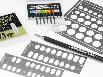 Zoom bild av Modeling Template (Rounded Rectangles, 1-6mm) Tamiya