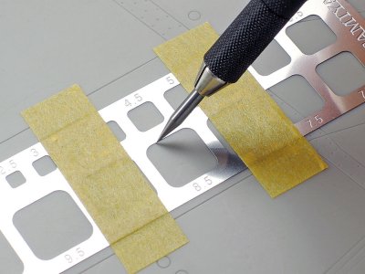Zoom bild av Modeling Template (Square, 1-10mm) Tamiya
