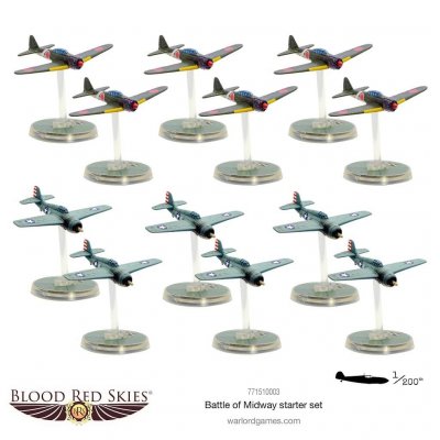 Zoom bild av The Battle of Midway starter set Blood Red Skies