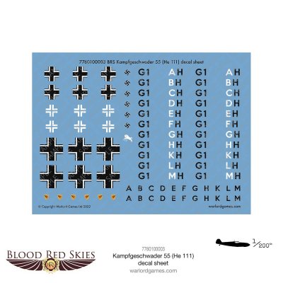 Zoom bild av BRS Kampfgeschwader 55 (He 111) Decal Sheet