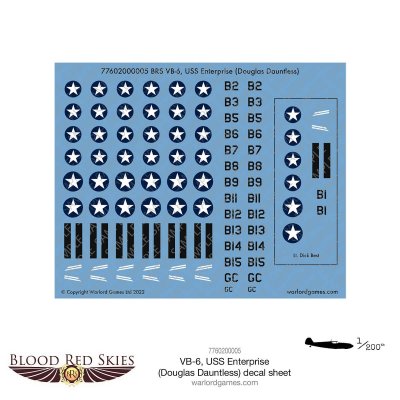 Zoom bild av BRS VB-6, USS Enterprise (Douglas Dauntless) Decal Sheet
