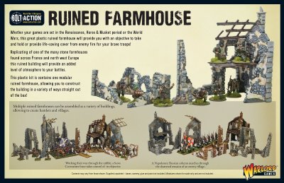 Zoom bild av 802010004 Ruined Farmhouse 28mm Warlord Games
