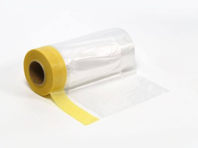 Zoom bild av Masking Tape w/Plastic Sheeting 550mm