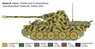 Zoom bild av 90290 Pz. Kpfw. V Panther Ausf. D 1:35 Italeri
