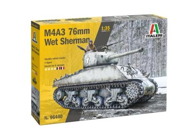 Zoom bild av 96440 M4A3 76mm Wet Sherman 1:35 Italeri