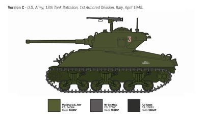 Zoom bild av 96440 M4A3 76mm Wet Sherman 1:35 Italeri