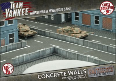 WWIII Team Yankee Concrete Walls 15mm