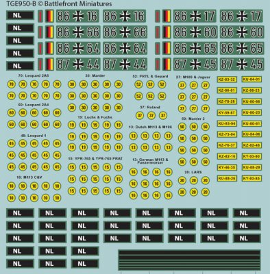Zoom bild av West German Decal Set