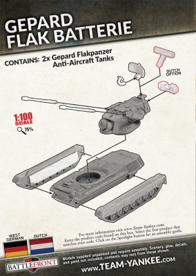Zoom bild av Gepard Flakpanzer Batterie with Dutch option