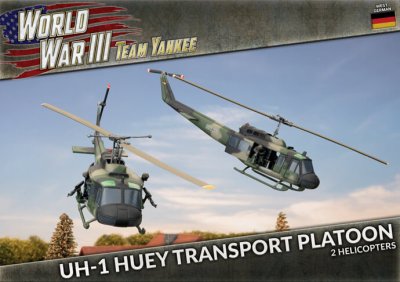 WWIII Team Yankee UH-1 Huey Transport Platoon 15mm