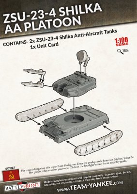 Zoom bild av ZSU-23-4 Shilka AA Platoon