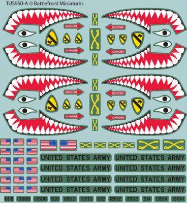 Zoom bild av WWIII American Decal Set