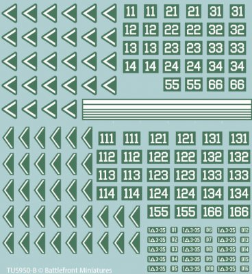 Zoom bild av WWIII American Decal Set